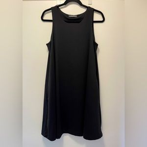 ❤️ 3 for $35 | Med | Suzy Shier Sleeveless A-Line Dress w/ Pockets | Black